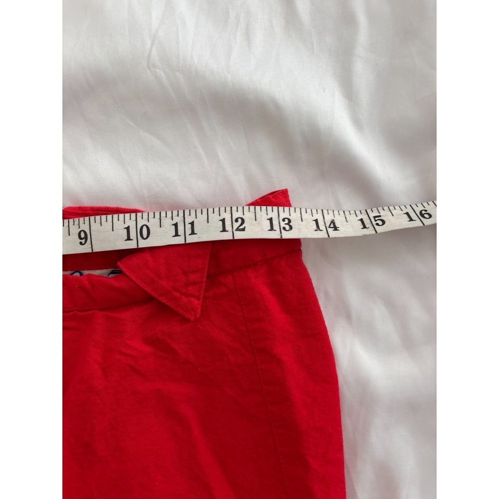 Circle T Skirt 13/14 Red Handkerchief Kitsch Rockabilly Folk Chili Peppers Dance - Picture 14 of 16
